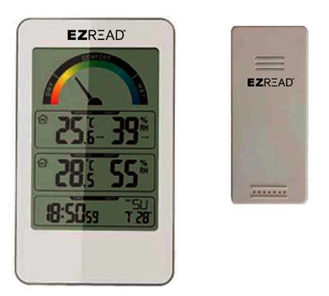 EZ Read Digital Thermo Hygrometer - White