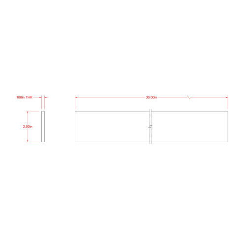 Hillman SteelWorks Weldable Steel Flat, 3/16-In x 2-In x 3-Ft
