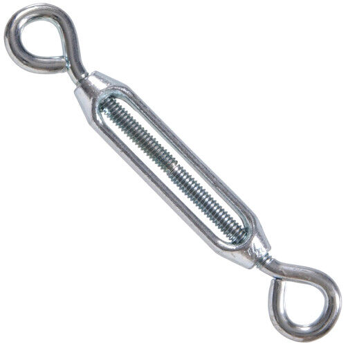 Hillman Hardware Essentials Zinc Eye And Eye Turnbuckle, #12-24 X 6-7/8-In