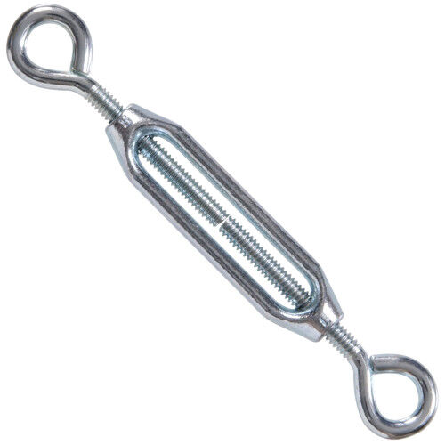 Hillman Hardware Essentials Zinc Coated Eye And Eye Turnbuckle, 1/4-In - 20 x 7 3/8-In