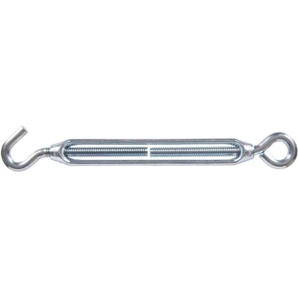 Hillman Hardware Essentials Hook and Eye Turnbuckle, 1/4-20 X 7 3/8-In