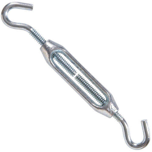 Hillman Hardware Essentials Zinc Hook & Hook Turnbuckle, #10-24 X 5 5/8-In