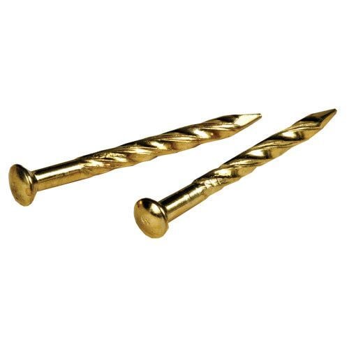 Hillman Steel/Brass Plated Trim Nails, 1 1/4-In, 1-Oz