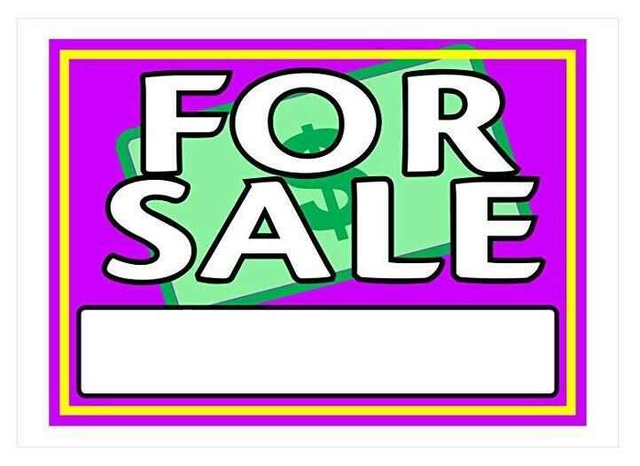 Hillman Plastic For Sale Sign, 10-In x 14-In