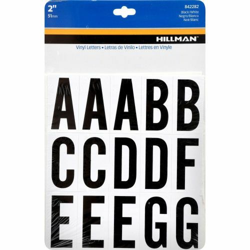 Hillman Square Cut Self Adhesive Letters - 2 in