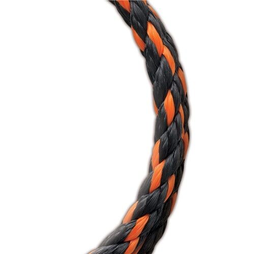 Koch Industries Polypropylene Twisted Black/Orange Rope, 1/2-In X 200-Ft