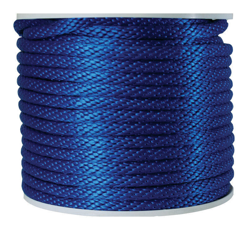 Koch Industries Prolypropylene Solid Braid Blue Rope, 5/8-In X 140-Ft