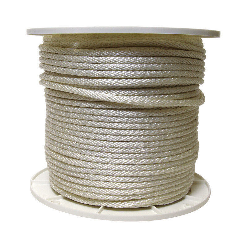 Koch Industries White Solid Braided Nylon Rope, 5/16-In x 500-Ft