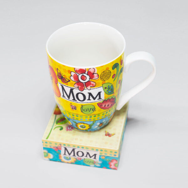 Divinity Boutique "Mom" Mug and Notepad Gift Set, 12-Oz, 3.75 X 1.5-In