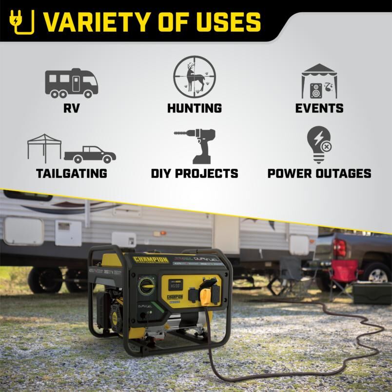 Champion Power Equipment 3500-Watt Portable Duel-Fuel Generator
