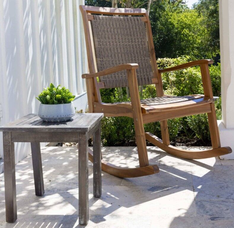 Leigh Country Sequoia Wicker Patio Rocker