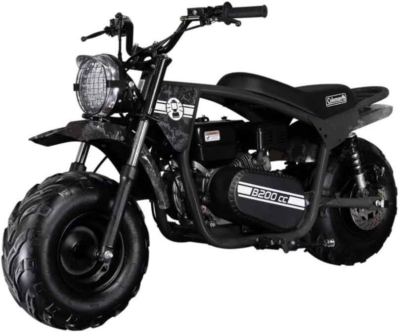 Coleman B200RSV Gas-Powered Rear Suspension Minibike, 196-cc