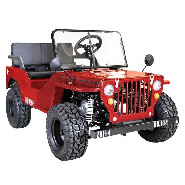 Massimo Mini Jeep in Red