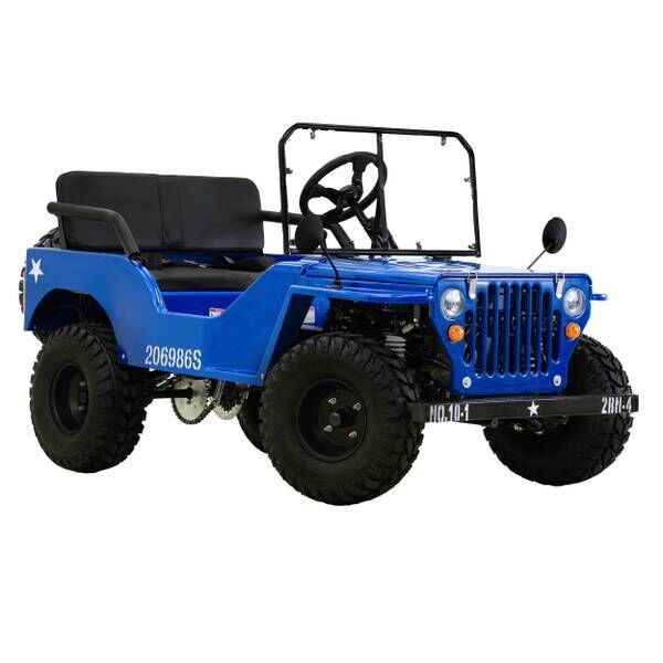 Massimo Blue 125cc Mini Jeep