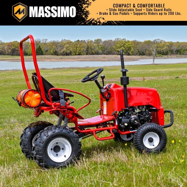 Massimo Mini Tractor Go-Kart, 110-cc
