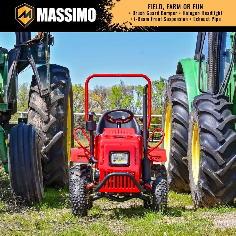 Massimo Mini Tractor Go-Kart, 110-cc