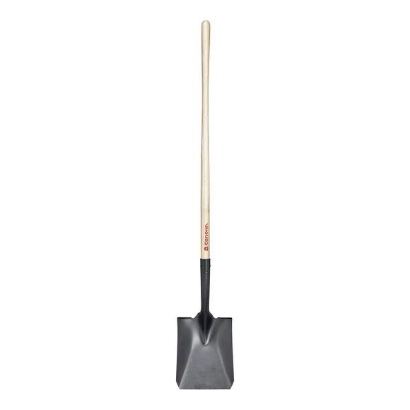 Corona Square Point Shovel with Wood Handle, Head 12-In, 15-Ga, 48-In
