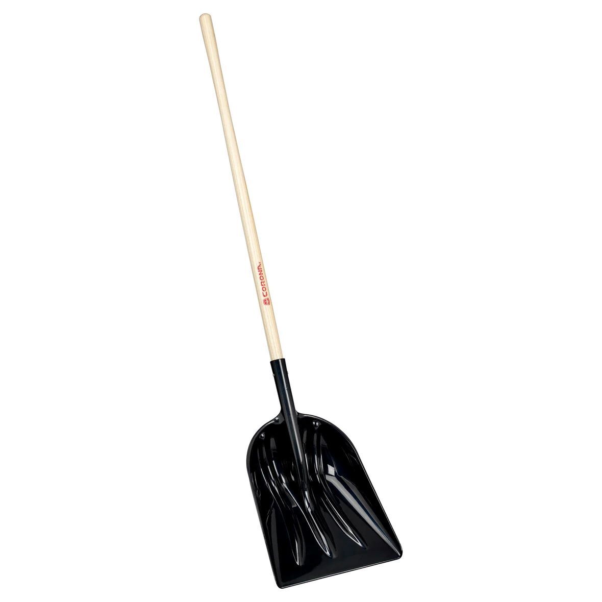 Corona #12 Plastic Western Scoop Shovel with Wood Handle, 48-In
