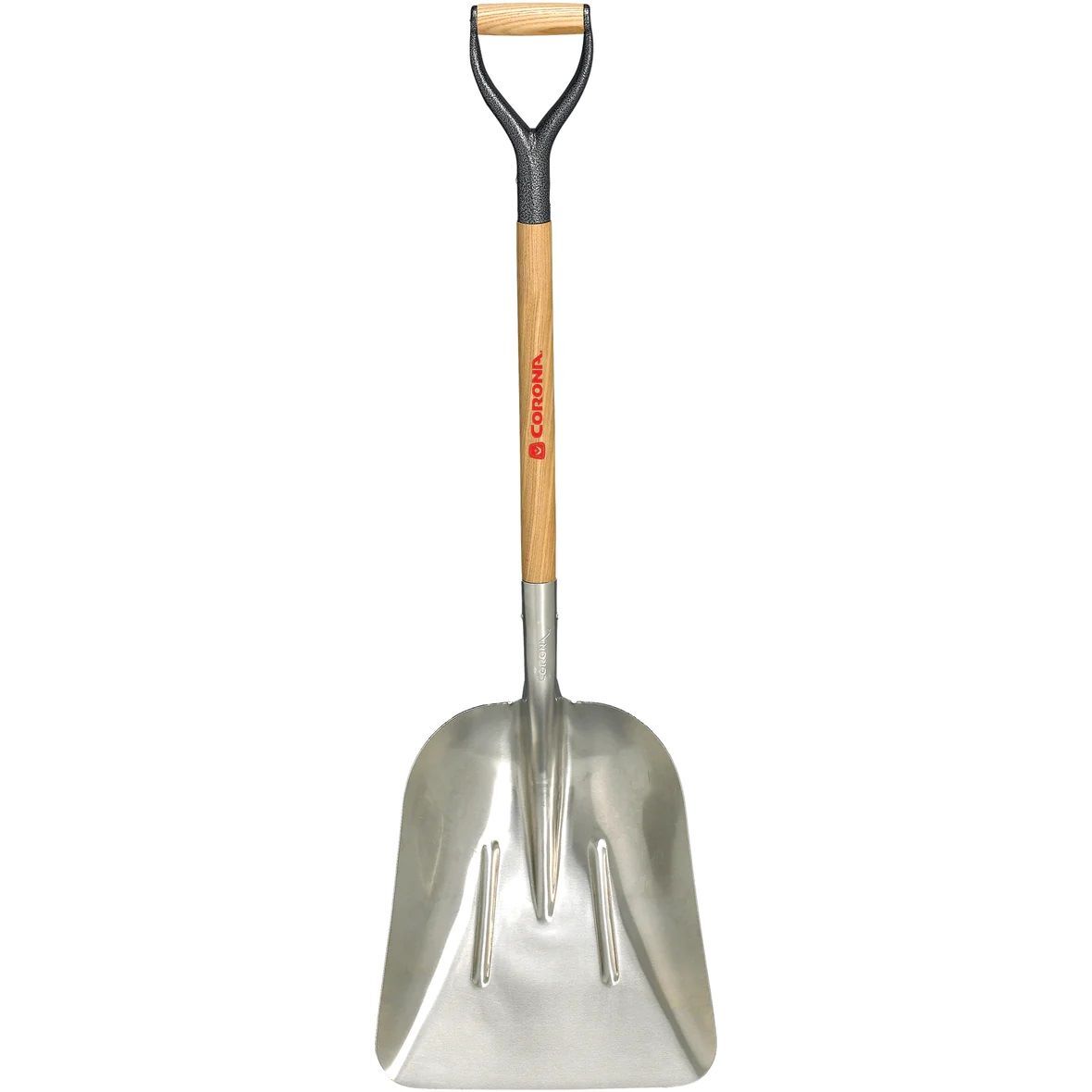 Corona #10 Aluminum Western Scoop Shovel with Wood D-Grip Handle, 30-In