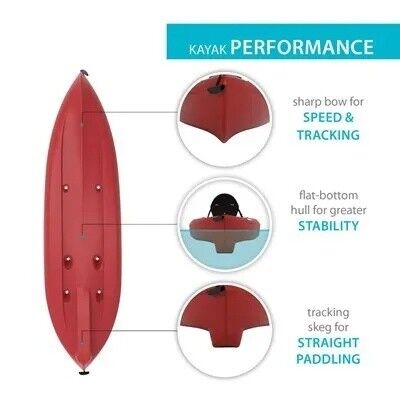 Lifetime Tamarack 100 Sit-On-Top Kayak - Red