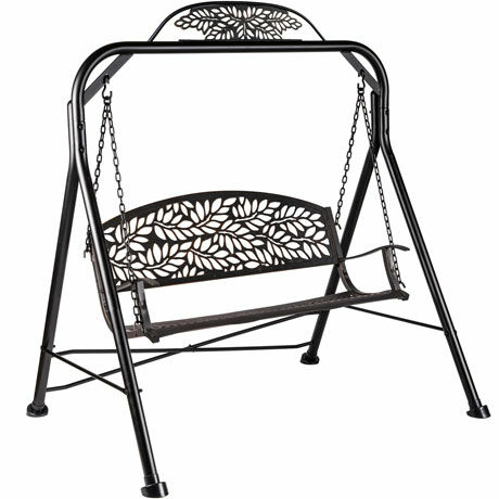 Painted Sky Designs Flora Cast-Iron Swing