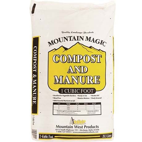 Mountain West Bark Products Mountain Magic Compost & Manure- 1 Cu ft