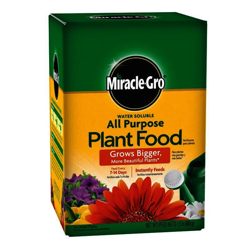 Miracle-Gro Plant Food, Water-Soluble, 24-8-16 Formula - 1 lb