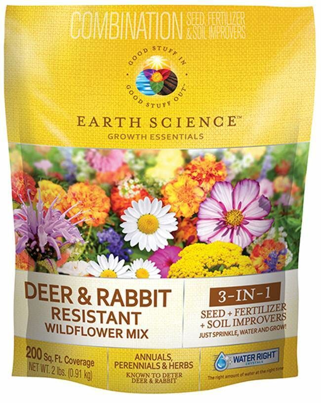 Earth Science Deer & Rabbit Resistant Wildflower Mix - 2 lb