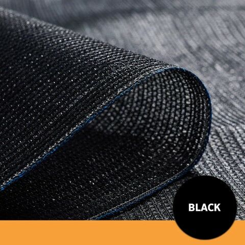 Coolaroo Black Screening Shade Fabric, 70% UV Block, 6-Ft Wide, By The Foot