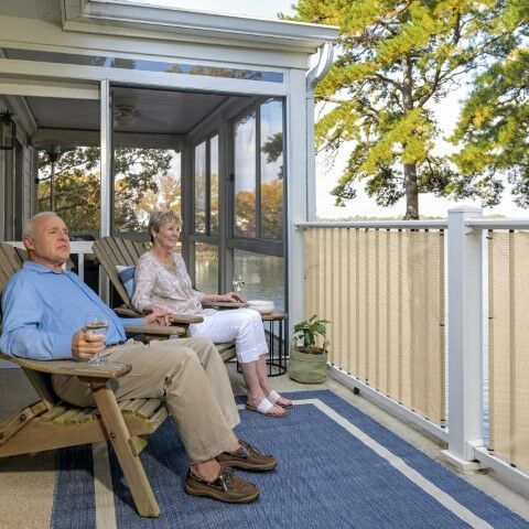 Coolaroo Sand Screening Shade Fabric, 70% UV Block, 6-Ft Wide, By The Foot