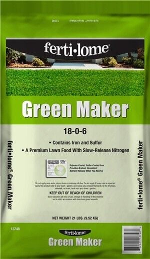ferti-lome Green Maker Premium Lawn Food, 18-0-6 - 30 lb