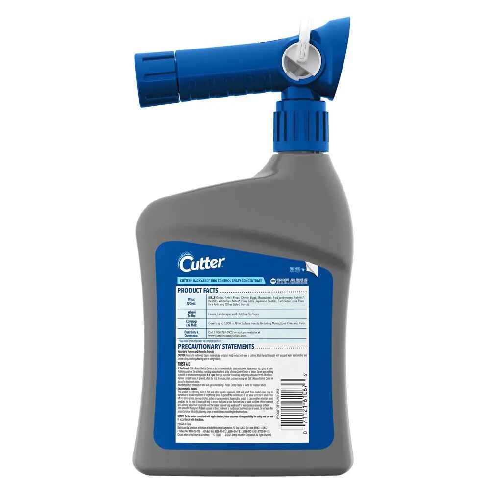 Cutter Backyard Bug Control Spray Concentrate (Ready-To-Spray), 32-Oz