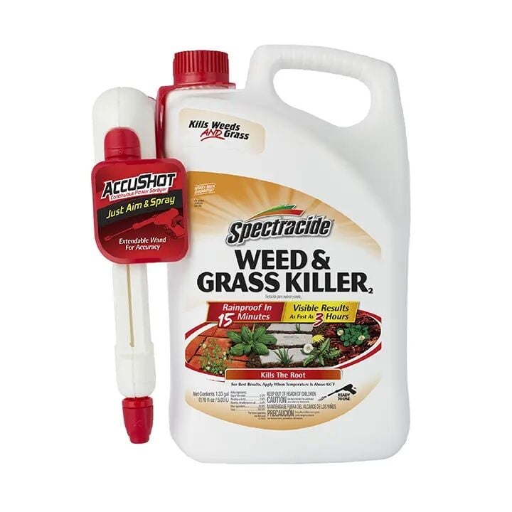 Spectracide Weed & Grass Killer With Accushot Sprayer, 1.33-Gal