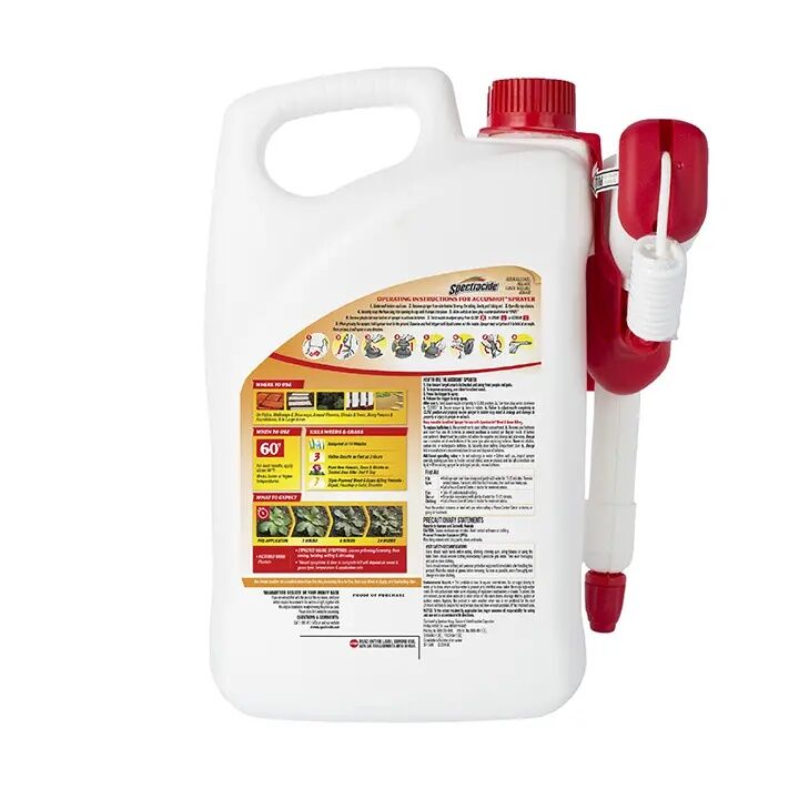 Spectracide Weed & Grass Killer With Accushot Sprayer, 1.33-Gal