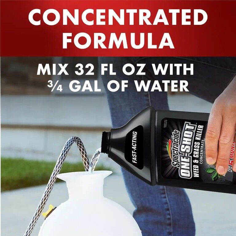 Spectracide One-Shot Weed & Grass Killer Concentrate, 32-Oz