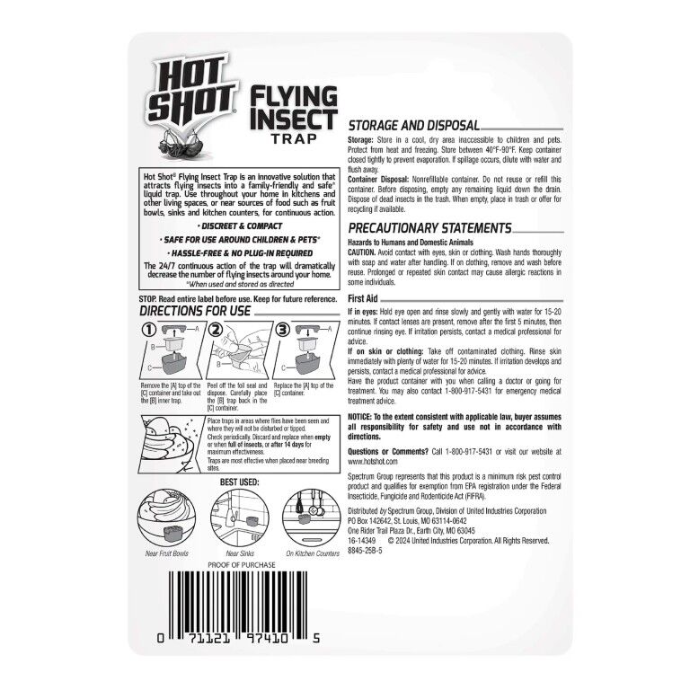 Hot Shot Flying Insect Trap, 2-Pk