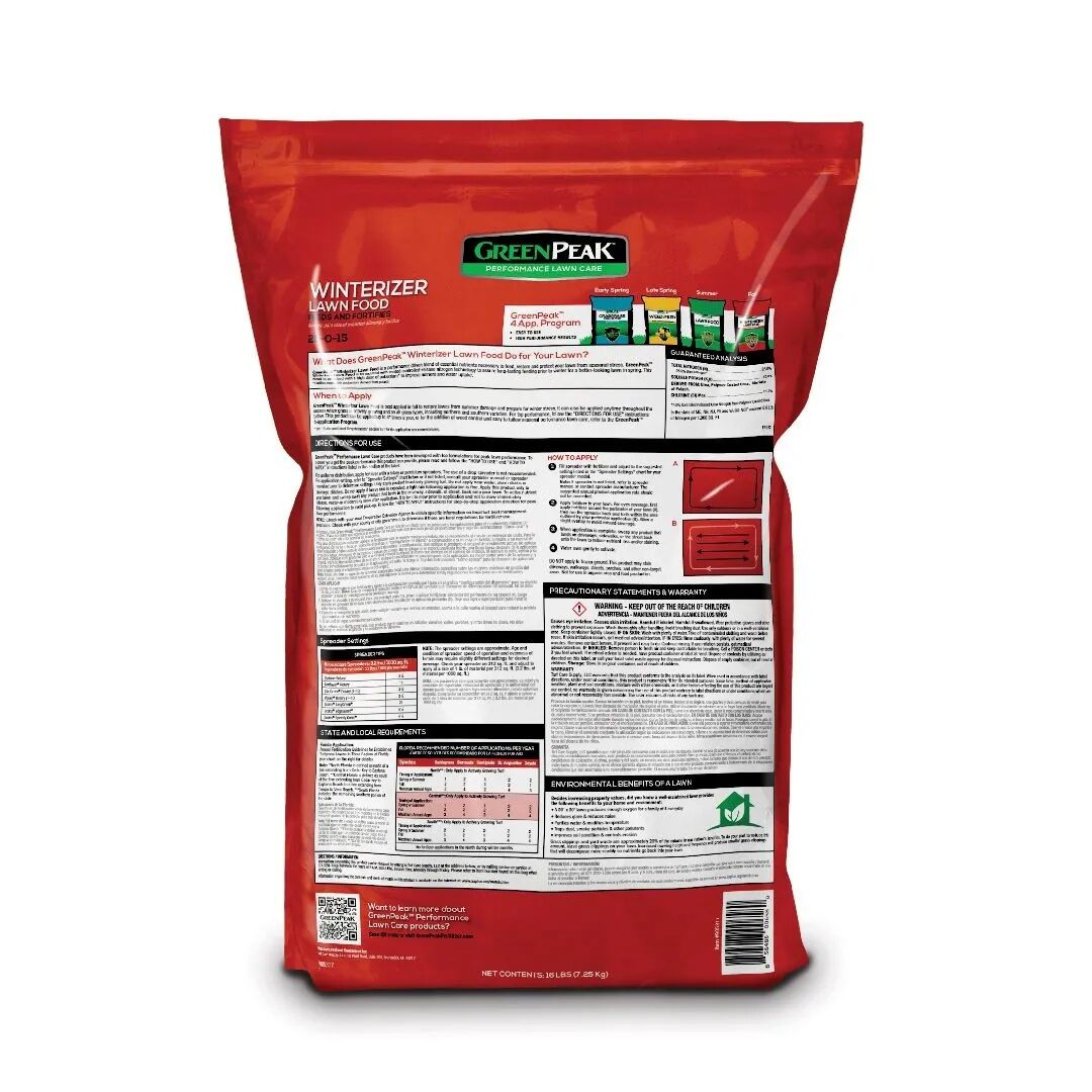 GreenPeak Winterizer Lawn Food, 32-Lb