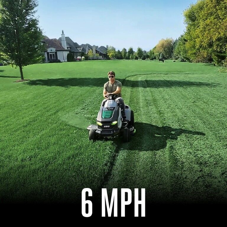 EGO POWER+ T6 42-In Battery Powered Riding Tractor Lawn Mower Kit