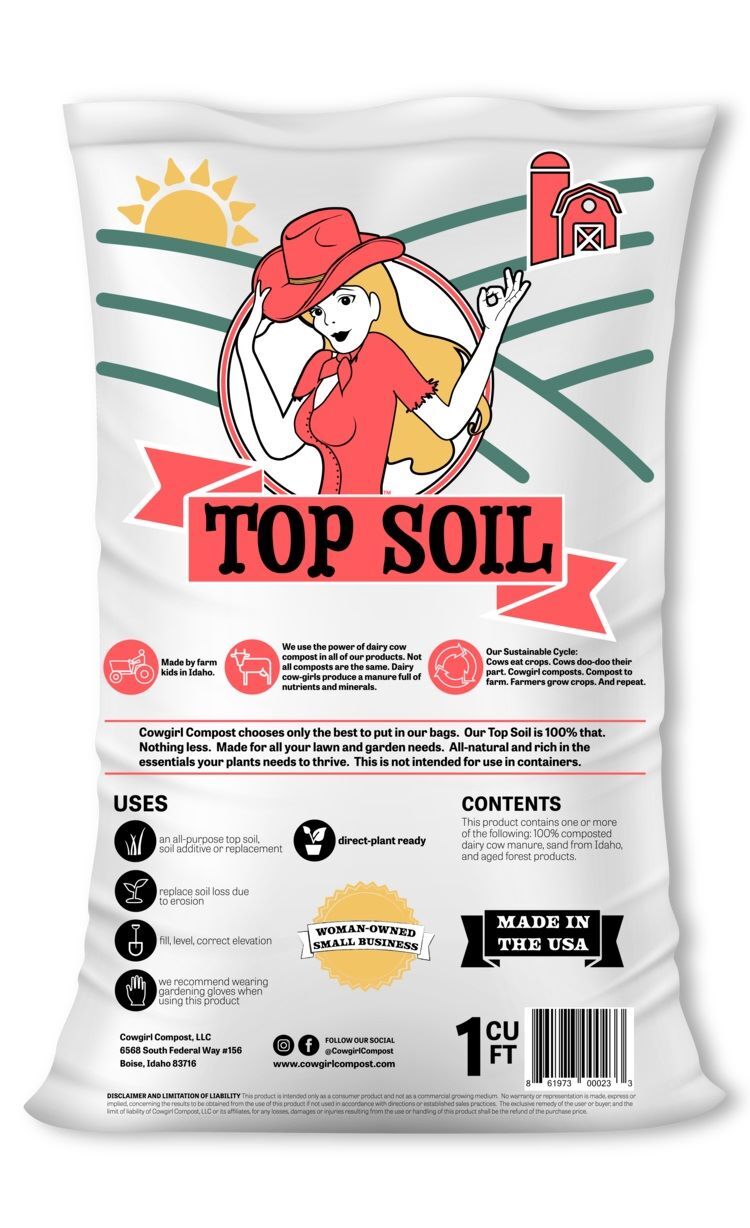 Cowgirl Compost Top Soil, 1-Cu Ft