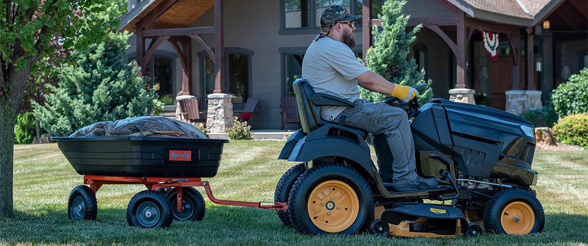 Agri Fab Four Wheel Push/Pull Dump Cart 
