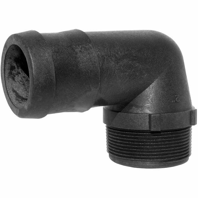 Green Leaf Elbow 2 Inch Male Npt X 2 Inch Hose Barb