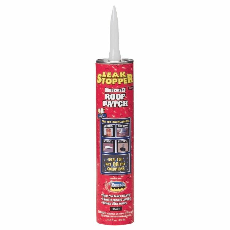 Leak Stopper Rubberized Roof Patch - 10 oz Tube