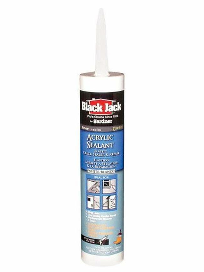 Black Jack Elastic Roof Patch - White, 10 oz