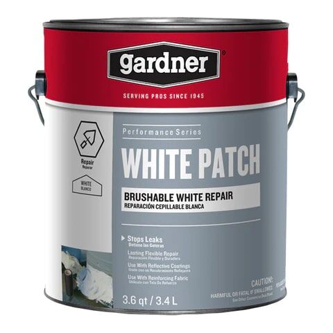 Gardner STA-KOOL White Patch Bushable White Repair, 1-Gal