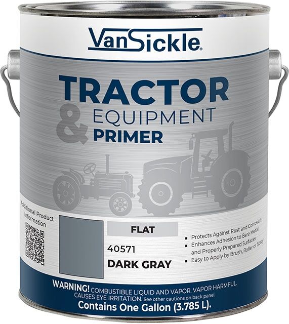 Van Sickle Paint Tractor & Equipment Primer Flat Dark Gray, 1-Qt