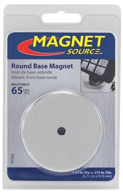 Magnet Source Heavy Duty Round Base Magnet, 65-Lb Pull