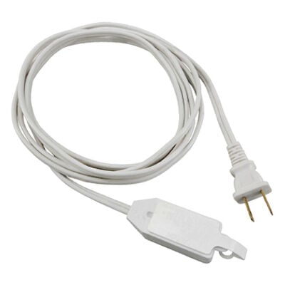 Master Electrician White Extension Cord 16/2 SPT-2 Polarized Cube Tap, 13-A, 125-V, 15-Ft