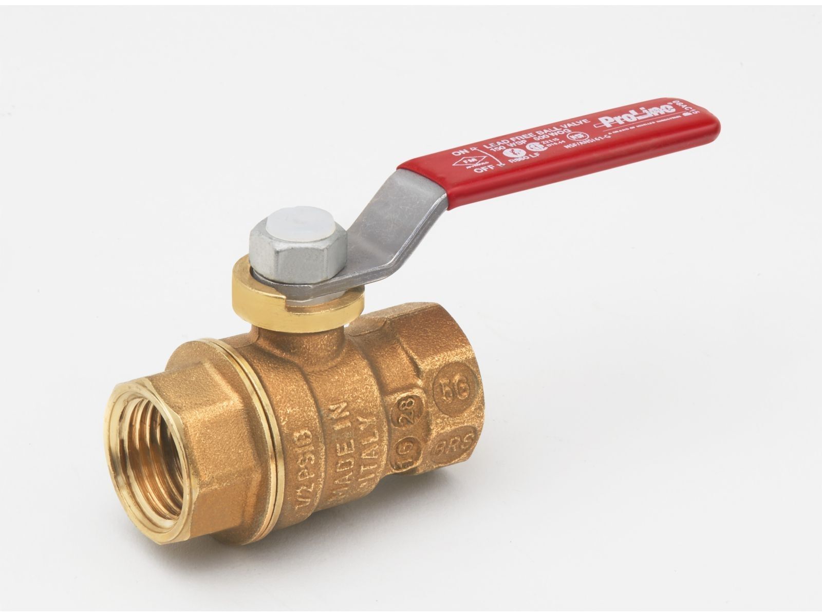 BK Products Brass 1/4-In FIP x 1/4-In FIP Ball Valve