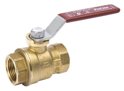 BK Products Lead Free Brass Ball Valve, 1-In FIP X 1-In FIP