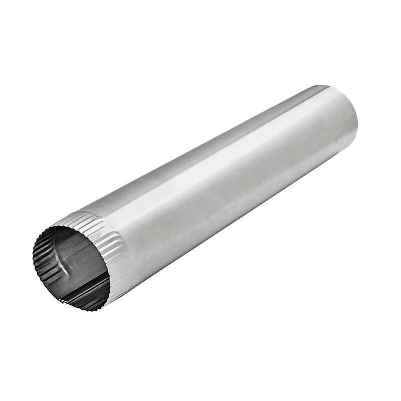 Lambro Aluminum Snap-Lock Pipe, 4-In x 24-In